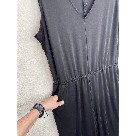 Banana Republic Black V-Neck Jumpsuit Size XL NWT - Picture 4 of 9